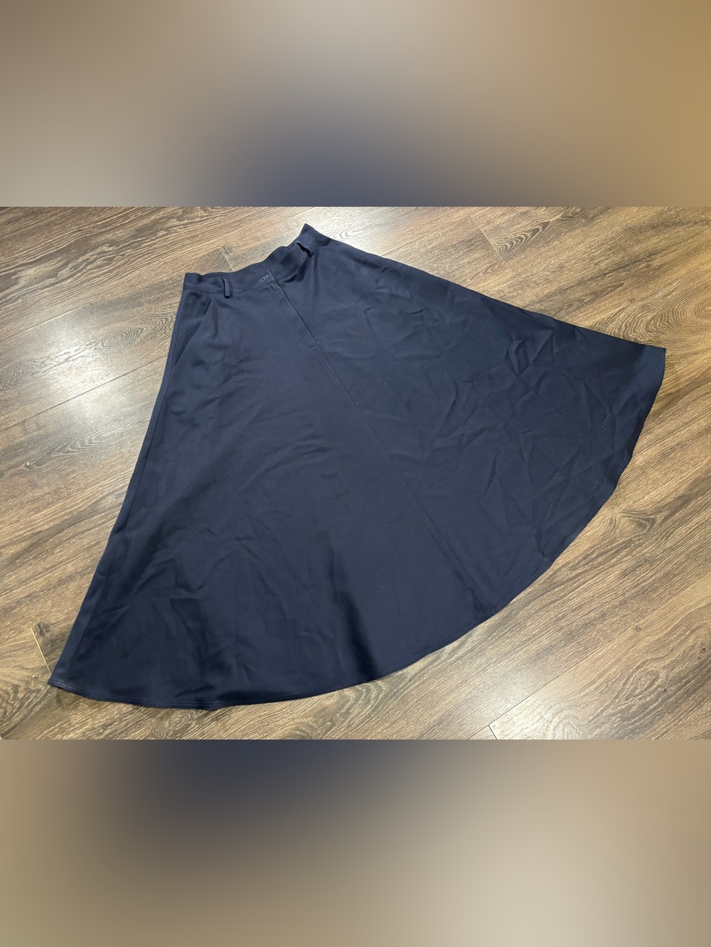 Vintage Navy Jones New York A Line Maxi Skirt Professorcore Size 12